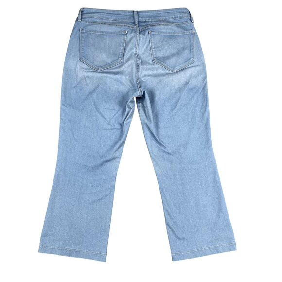 NYDJ Jeans Womens 16 Sophia Flare Ankle Lightwash Jeans Light Wash - Picture 2 of 8